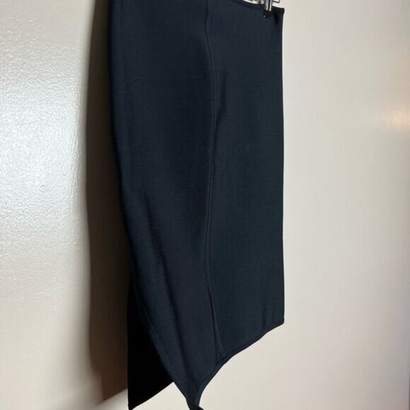 CLEARANCE! Black Hervé Leger Vintage Sheath Skirt Size M EUC - Picture 3 of 4